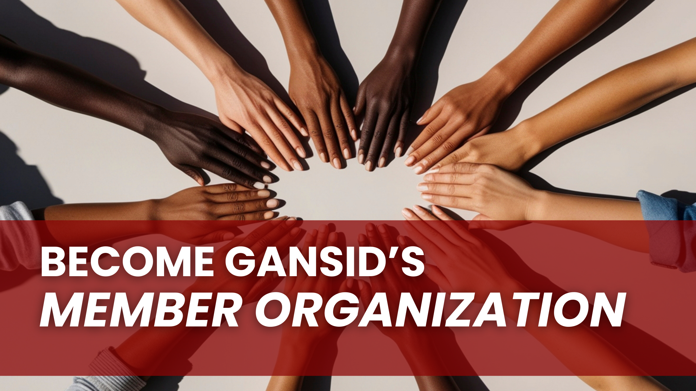 Become GANSID s Member Organization