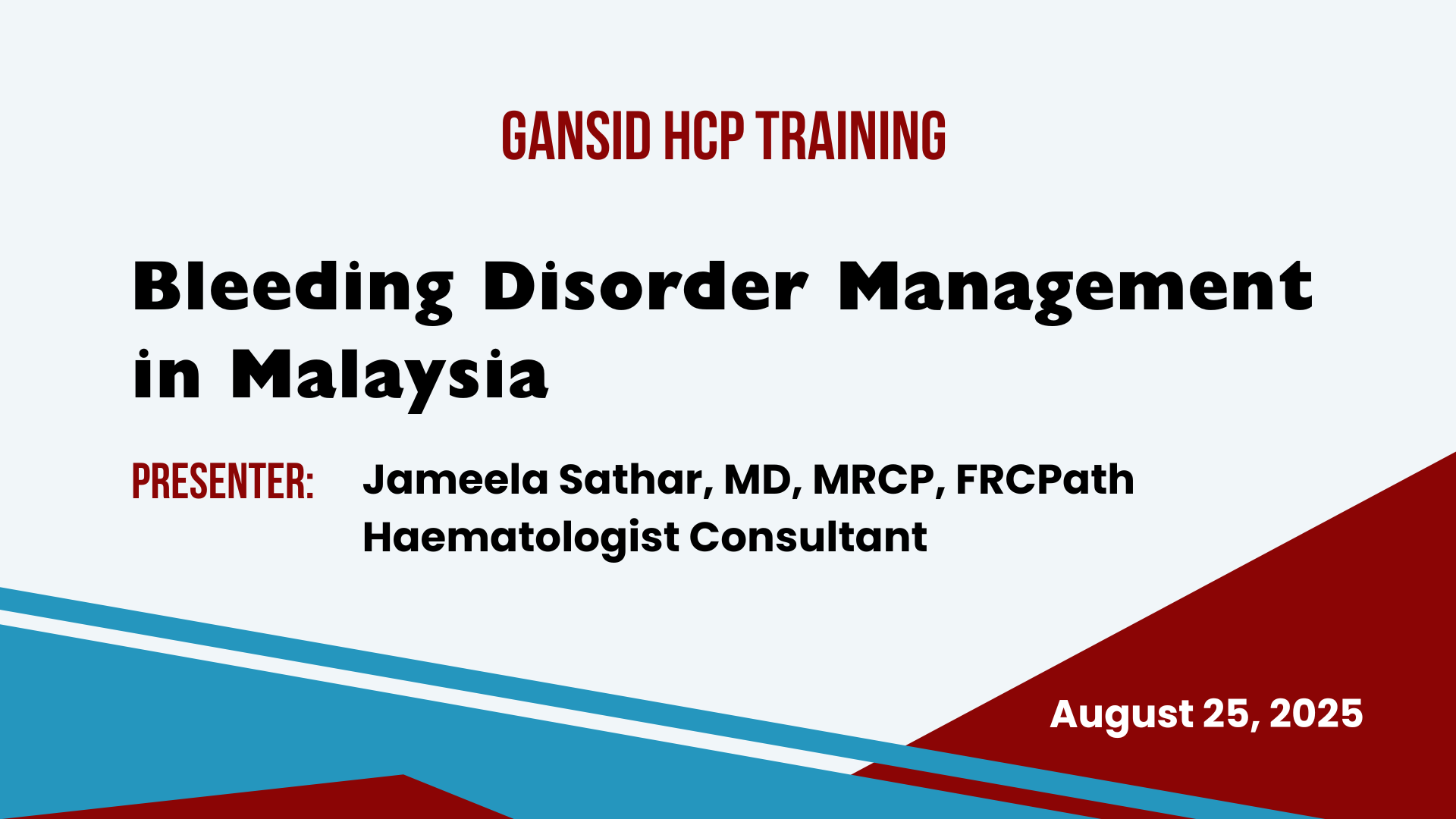 Bleeding Disorder Management in Malaysia